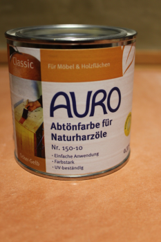 AURO Abtönfarbe für Naturharzöle, Nr. 150-10 Ocker-Gelb