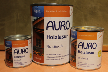 AURO Holzlasur, Aqua, Nr. 160-18 Eiche hell