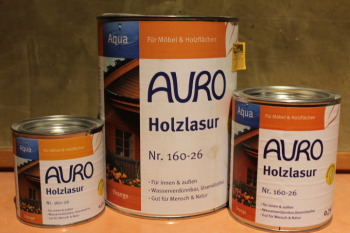 AURO Holzlasur, Aqua, Nr. 160-26 Orange