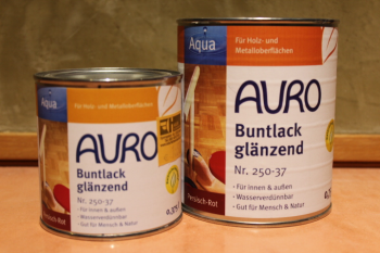 AURO Buntlack, glänzend, Aqua, Nr. 250-37 Persisch-Rot