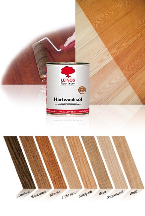 Leinos Hartwachsöl 290 für innen - Farbig