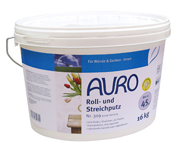 AURO Roll- und Streichputz (feine Körnung), 16 kg, Nr. 307