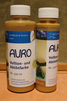 AURO Vollton- und Abtönfarbe, Nr. 330-10, Ocker-Gelb