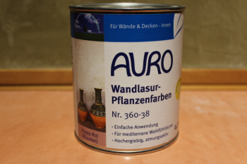 AURO Wandlasur-Pflanzenfarben, Nr. 360-38 Krapp-Rot (Blauton)