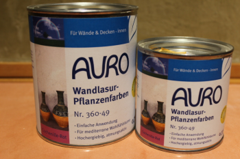 AURO Wandlasur-Pflanzenfarben, Nr. 360-49 Cochenille-Rot