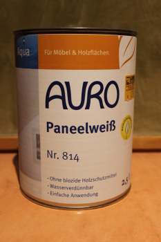 AURO Paneelweiß, Aqua, 2,5 ltr., Nr. 814, 2,5ltr.