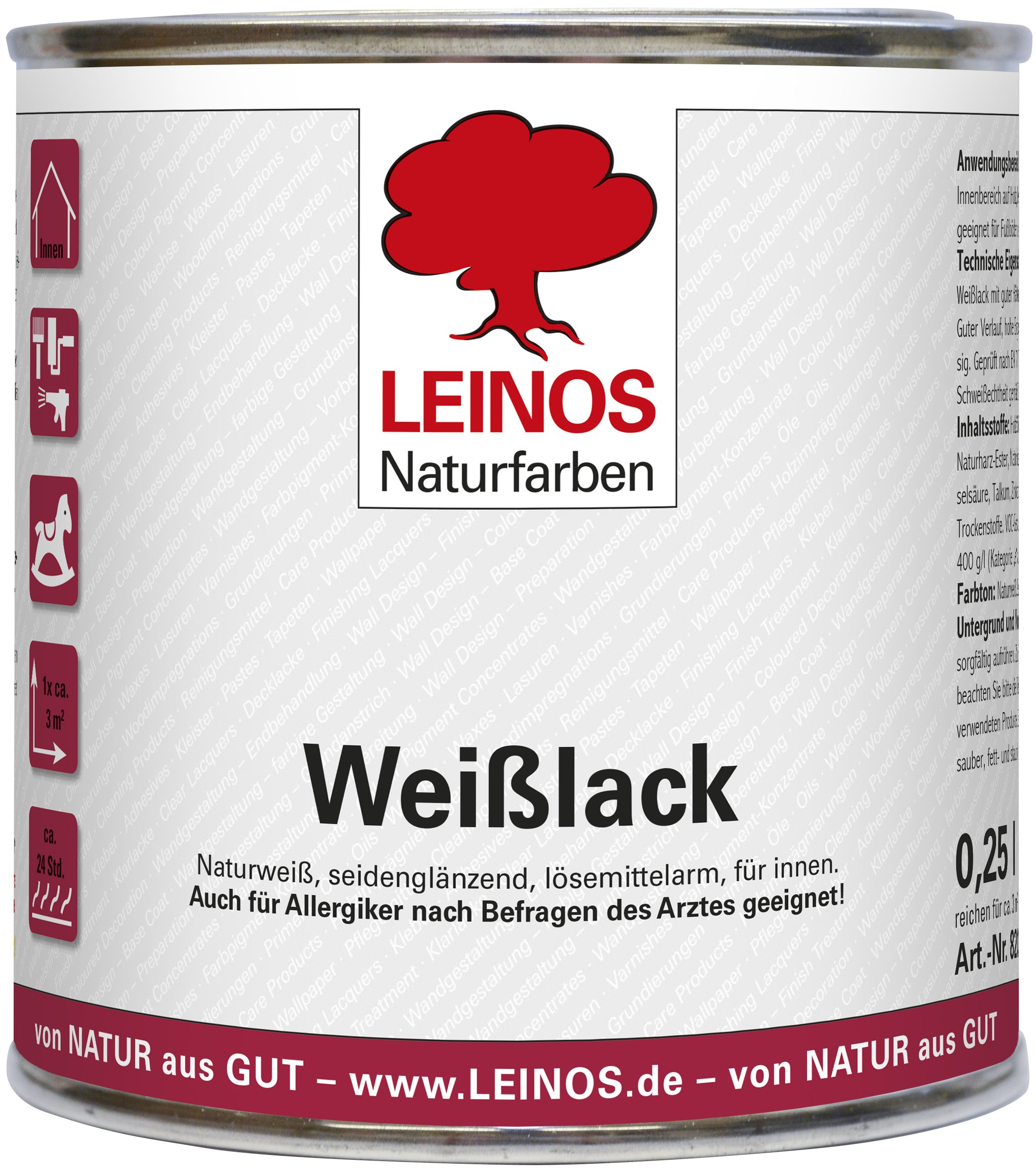 Leinos Weißlack 820