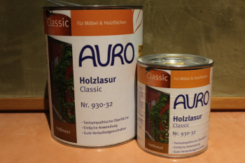 AURO Holzlasur, Classic  Nr. 930-32 Hellbraun