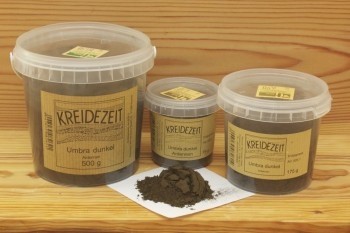 Kreidezeit Pigment Umbra dunkel, Ardennen