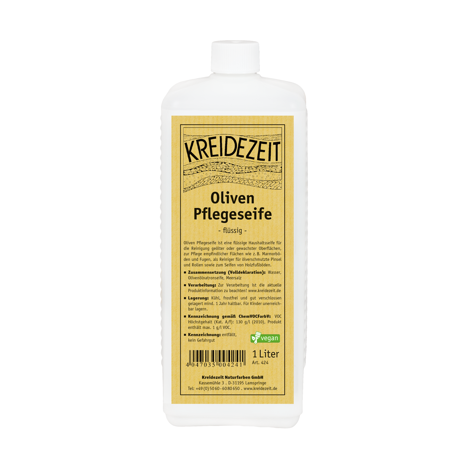 Kreidezeit Oliven Pflegeseife - flüssig -