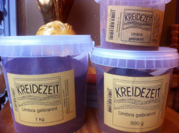 Kreidezeit Pigment Umbra gebrannt, bräunlich
