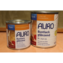 AURO Buntlack, glänzend, Aqua, Nr. 250-33 Englisch-Rot
