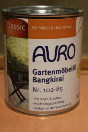 AURO Gartenmöbelöl, Classic, Nr. A102-85, Bangkirai - 0,75ltr.