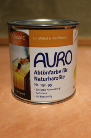AURO Abtönfarbe für Naturharzöle, Nr. 150-99 Erd-Schwarz