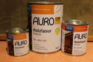 AURO Holzlasur, Aqua, Nr. 160-00 farblos