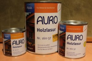AURO Holzlasur, Aqua, Nr. 160-37 Mahagoni
