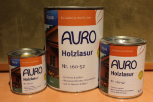 AURO Holzlasur, Aqua, Nr. 160-52 Azur