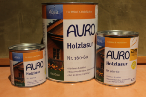 AURO Holzlasur, Aqua, Nr. 160-60 Oxid-Grün