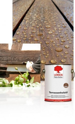 Leinos Terrassenholzöl 236 - 015 - Bräunlich - für Außen -