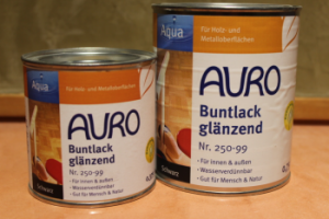AURO Buntlack, glänzend, Aqua, Nr. 250-99 Schwarz