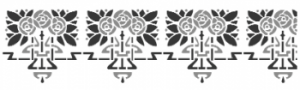 Storch Schablone (zweischlägig) 25 26 02 Jugendstil