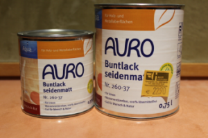 AURO Buntlack, seidenmatt, Aqua, Nr. 260-37 Persisch-Rot