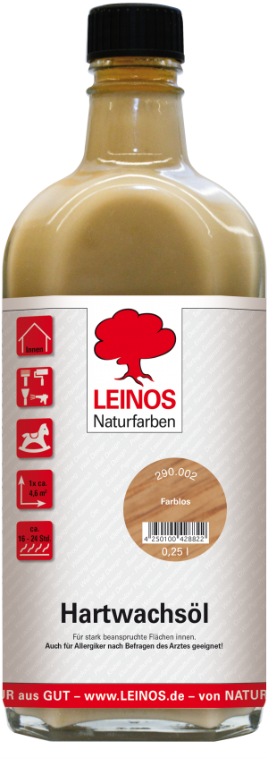 Leinos Hartwachsöl 290 für innen - Farblos