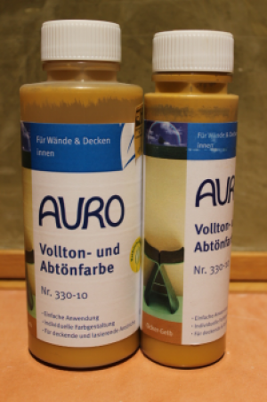AURO Vollton- und Abtönfarbe, Nr. 330-10, Ocker-Gelb