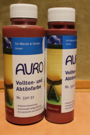 AURO Vollton- und Abtönfarbe, Nr. 330-32, Englisch-Rot