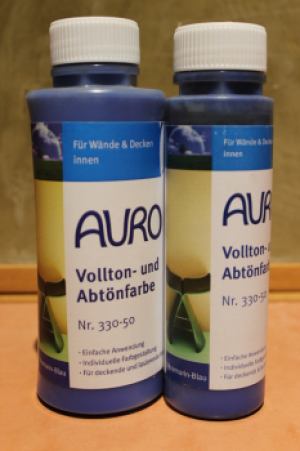 AURO Vollton- und Abtönfarbe, Nr. 330-50, Ultramarin-Blau