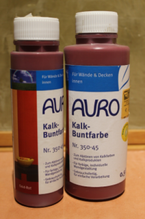 AURO Kalk-Buntfarbe, Nr. 350-45 Oxid-Rot