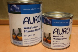 AURO Wandlasur-Pflanzenfarben, Nr. 360-51 Indigo-Blau