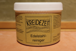 Kreidezeit Edelstahlreiniger 500g - mit Schwamm