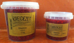 Kreidezeit Glaskies - rubinrot -