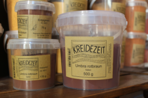 Kreidezeit Pigment Umbra rotbraun, Italien