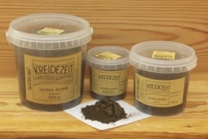 Kreidezeit Pigment Umbra dunkel, Ardennen