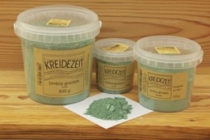 Kreidezeit Pigment Umbra grünlich dunkel